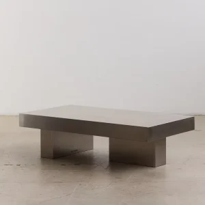 Modern Simple Rectangular Stainless Steel Table Light Luxury Living Room Coffee Table Designer Creative Coffee Table Ome