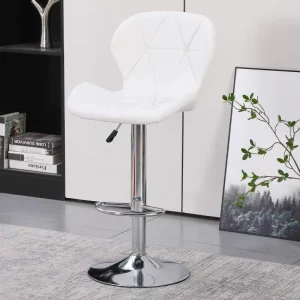Modern Simple Rotating High Bar Stool Luxury Light Lift Fabric Home Bar Furniture