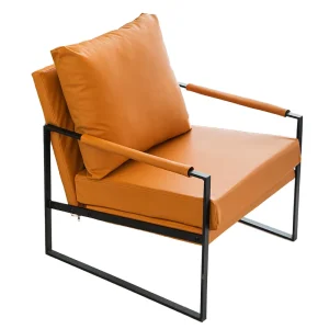 Modern Simple Single Sofa Chair Light Luxury Iron Art Leisure Chair Combination for Office Hotel Reception for Living Waiting