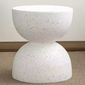 Modern Simple Style Designer’s Round Table Bedside Table and Creative Cream Side Table