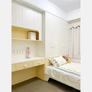 Modern Simple Tatami Bed With Storage Function Wardrobe Desk Complete Bedroom Furniture Set Warm Children’s Furniture Set