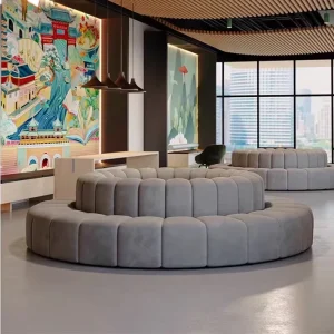 Modern Simple Velvet Sectional Sofa for Living Room Service Apartment Villa Mall Hotel