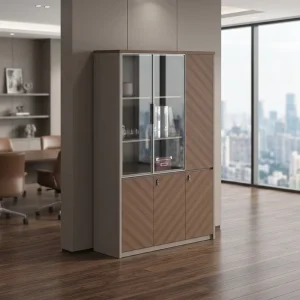Modern Simple Wooden Filing Cabinet Home Office Apartment Document Storage Furniture