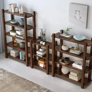 Modern Simple Wooden Steel Bookcase Commercial Living Room Furniture School Library Home Bookshelf Cabinet