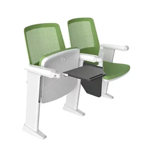 Modern Single Auditorium Theater Chair for Home or Hotel Movable Foldable Lecture Hall Furniture Fabric Cinema Sofa Chairs