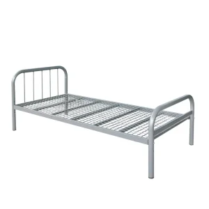 Modern Single Metal Frame Reclining Loft Bed Full Size for Students Adults Dormitories Apartment School Home Use China
