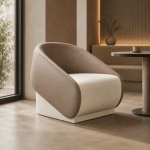 Modern Single PU Leather Sofa Lounge Chair Suitable for Living Room Office Space and Shopping Mall Reception Area