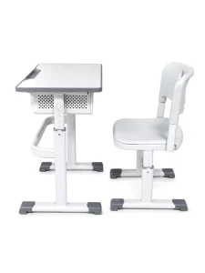 Modern Single School Student Desk Chair Set Adjustable Metal Commercial Use School Furniture
