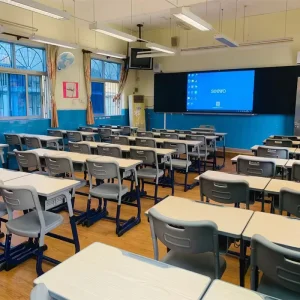 Modern Single Seat School Furniture High Quality Metal Desk Chair Set Comfortable Middle School Students Public Classroom