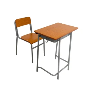 Modern Single Student Desks and Chairs for Primary School Wood Furniture for Classroom Use