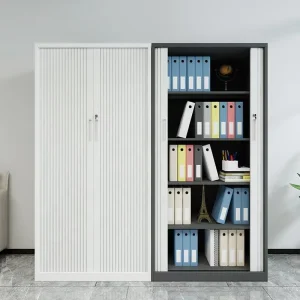 Modern Sliding Roller Shutter Door Steel File Cabinet Minimalist Business Office Storage Cabinet for Offices and Schools