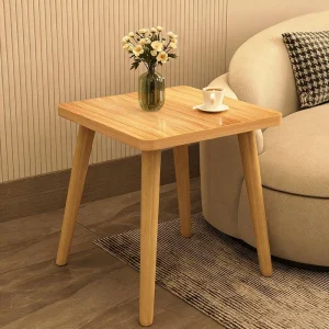 Modern Small Coffee Table Simple Household Table Bedroom Living Room Sofa Luxurious Solid Wood Coffee Table