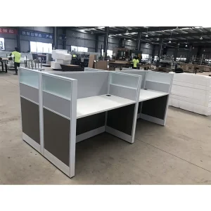 Modern Small Office Cubicles Adjustable Workstation for 4 Person