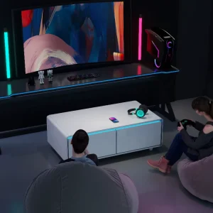 Modern Smart Furniture Bedroom Living Room Furniture Refrigerator Drawers Storage Smart Coffee Table