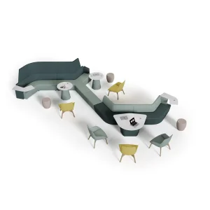 Modern Sofa Seating Lobby Room Waiting Bench Sectional Office Sofa