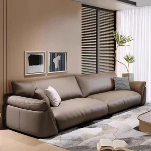 Modern Sofa Set Italian Leather for Home and Hotel Furniture Couches Luxury Living Room Sofa