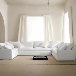 Modern Sofa Soft High Density Sponge Comfortable Sectional Convert Customized Size Color for Living Room Mall