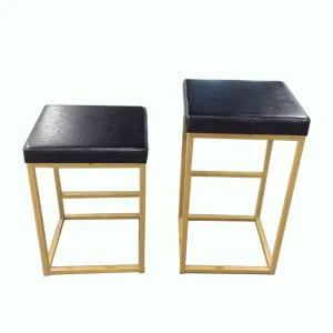 Modern Soft Cushion Metal Bar Chair Stool Black Bar Stool