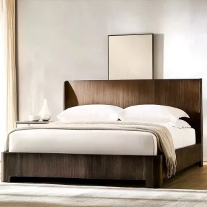 Modern Solid Oak Wooden Bed Convertible for Indoor Massage Stylish Storage Feature for Indoor Bedrooms for Mall & Hotel Use