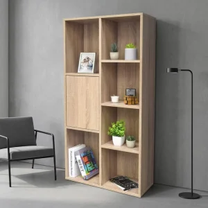 Modern Solid Wood Bookcase with Ample Storage Space Vertical Multi functionality and High Cost Performance