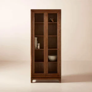 Modern Solid Wood Bookcase with a Simple Design Five Layers of Storage Inside and an Affordable Price