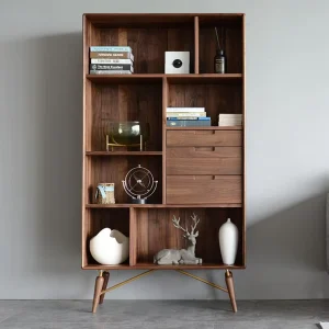 Modern Solid Wood Bookcases Have Large Storage Capacity Stable Structure and Excellent Support