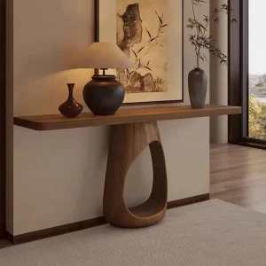 Modern Solid Wood Dining Console Table for Home Entryway Durable and Eco Friendly Design