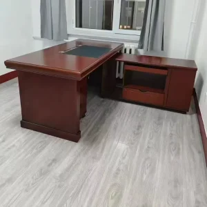 Modern Solid Wood Durable Eco Friendly Customized Color Adjustable Executive Office Workstation Desk for Commercial Villa Use