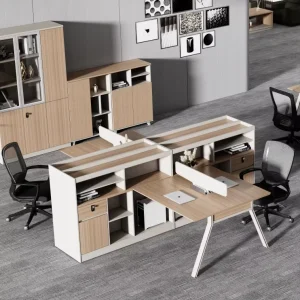 Modern Solid Wood Durable Modular Office Workstation Desk Partitions Customized Colors Multi Function for Home Workshop Made