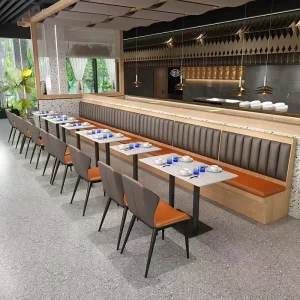 Modern Solid Wood Durable Restaurant Dining Set for Coffee Shops Restaurants Outdoor Farmhouse & Hospital Use