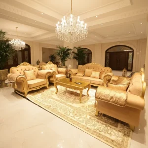Modern Solid Wood Fabric Three Seat Sectional Sofa Set Convertible Sofa Bed Revolving Modular Design Storage Sponge Tufted Hotel