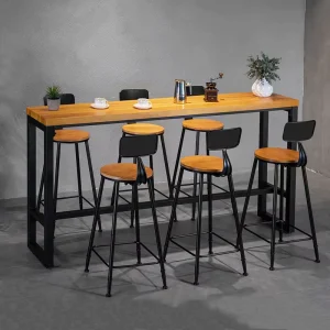 Modern Solid Wood Home Bar Furniture Sets High Length Wall Design Simple Creative for Dining Bedroom Restaurants Hotels Cafes