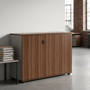 Modern Solid Wood Lockable Office File Cabinet Large Capacity Modular Design Mobile for Home Office School Hotel Outdoor Use