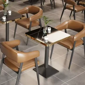 Modern Solid Wood Restaurant Dining Set Furniture for Commercial Premises Tables Booth Seating Sofas for Coffee Shop Restaurants