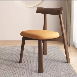 Modern Solid Wood Simple Hotel Art Minimalist Antique Comfortable Dining Hotel Villa Restaurant Chair