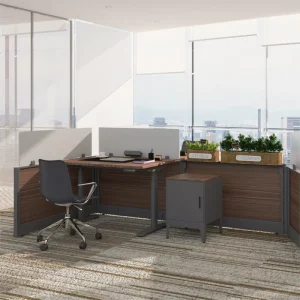 Modern Sound Absorbing Office Cubicles with Easy Assembly Reconfigurable Panel Systems for Agile Teams