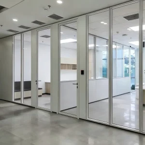 Modern Soundproof Prefab Cubicle Wall with Door Modular Office Partition for Meeting Room