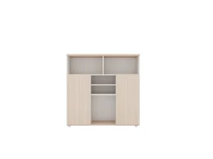 Modern Space Saving Design Light Wood Modular Office Storage Cabinet Commercial Filing Cabinet