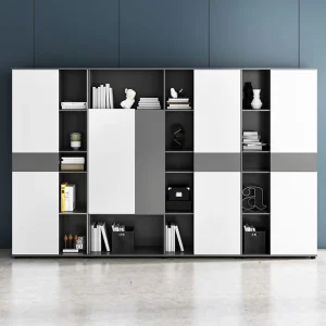 Modern Space-Saving Home Office Furniture Filing Storage Cabinets and Wooden Bookshelves for Living Room