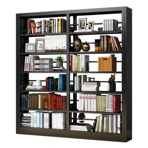 Modern Space Saving Metal Adjustable Height Library Bookshelf for Home Furniture