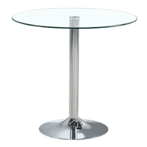 Modern Square Glass Top Bar Table