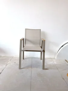 Modern Stackable Metal Frame Outdoor Chair