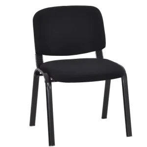 Modern Stackable Quality Single Waiting Area Black Office Chairs for Home Office