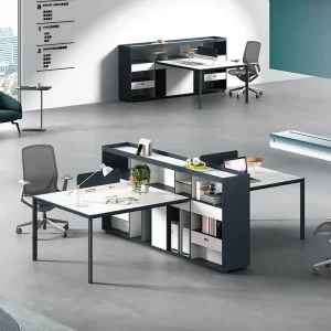 Modern Staff Computer Desk Employee Office Workstation with Partition MFC Finance Whiteboard Modular Design