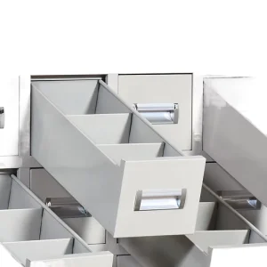 Modern Stainless Steel Chinese Medicine Dental Cabinet with Over 8 Drawers Eco Friendly Durable Hospital Pharmacy Furniture