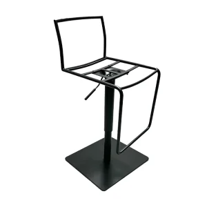 Modern Stainless Steel Commercial Durable Swivel Silver Brushed Stool Legs Hotel Bar Chair Base Easy Installation Bar Stool Legs