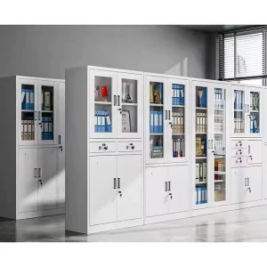 Modern Stainless Steel Filing Cabinet Office Cabinets with Storage Drawers Fireproof File Cabinet