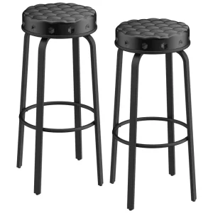 Modern Stainless Steel Forged Metal Frame Bar Stool for Home Outdoor for Hotels and Apartments