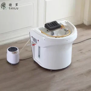 Modern Stainless Steel Portable Shampoo Sink with Water Circulation Steamer and Removable Basin for Salon Use