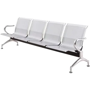 Modern Stainless Steel Three Person Airport Bench Waiting Chair Public Rest Commercial Set